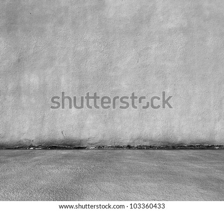 old grunge room with concrete wall, urban background