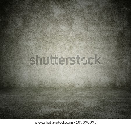 old dirty room with concrete wall, urban background