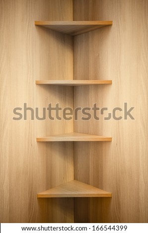 Corner Wooden Shelves