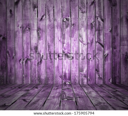 painted old wooden wall. purple room