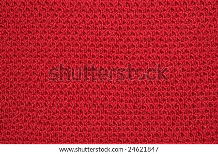 red wool handmade background