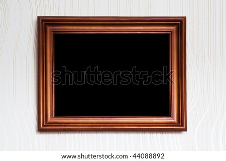 old picture frame on wall