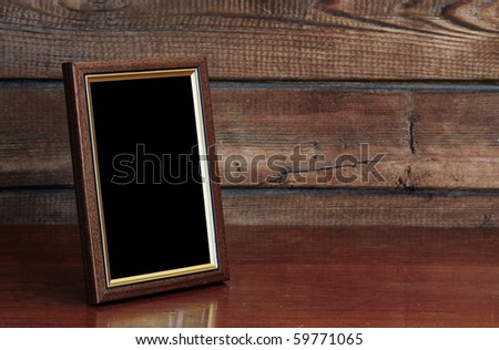 photo frame on old table
