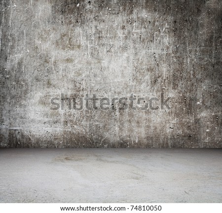 old abandoned room, dirty interior