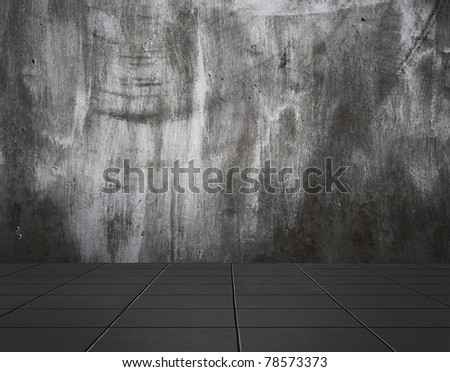 grunge metallic room, dirty background