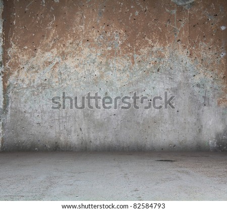 old abandoned room, dirty background