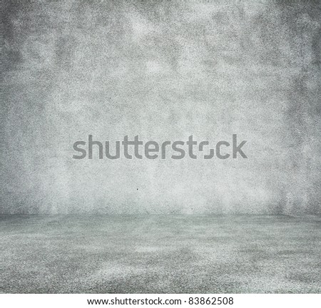 old dirty room with concrete wall, urban background