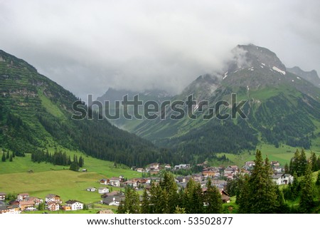 in Austrian Alps in Summer