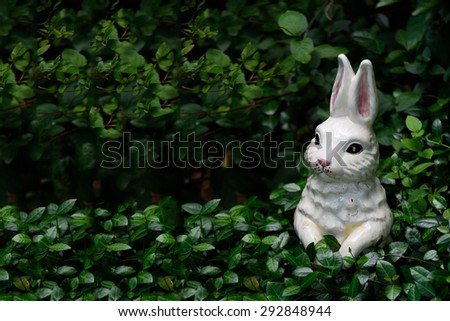 White Rabbit AKA Ceramic Garden Rabbit