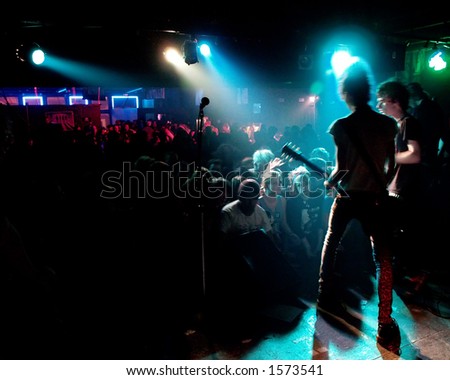 Audience at a punk rock show