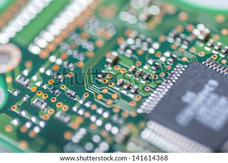 integrated circuit close up