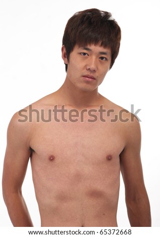 stock photo naked Asian man