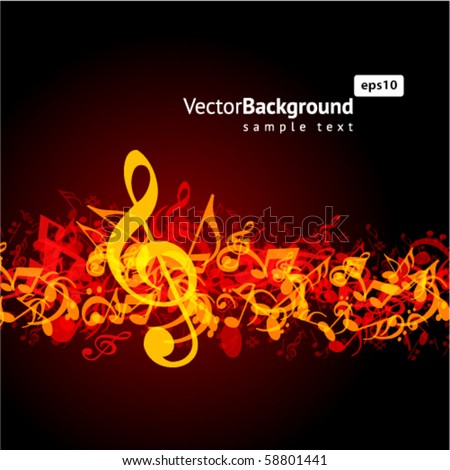 Music Backgrounds on Notes Music Background Stock Vector 58801441   Shutterstock