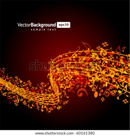 Music Backgrounds on Notes Music Background Stock Vector 60161380   Shutterstock