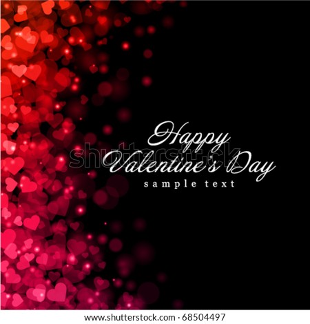 Flying hearts Valentine's day or Wedding vector background