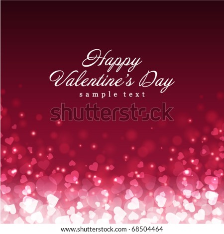 stock vector Flying hearts Valentine's day or Wedding vector background