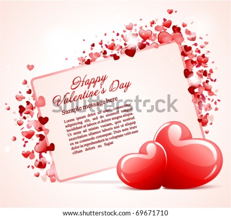 stock-vector-valentine-s-day-card-with-two-hearts-vector-background-69671710.jpg (450×425)