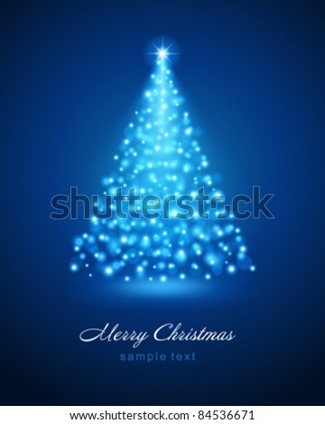 Christmas tree from light vector background Eps 10 Christmas tree from light vector background Eps 10