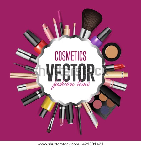 Makeup cosmetics products. Makeup tools. Beauty cosmetics. Makeup beauty product. Isolated makeup product. Beauty makeup package. Makeup brush. Fashion cosmetic. Makeup. Make-up. Makeup cosmetic set.