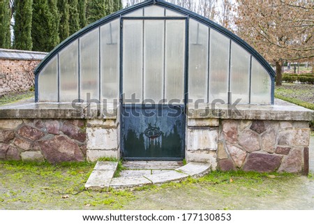 Greenhouse. Palace of Aranjuez, Madrid, Spain.World Heritage Site by UNESCO in 2001