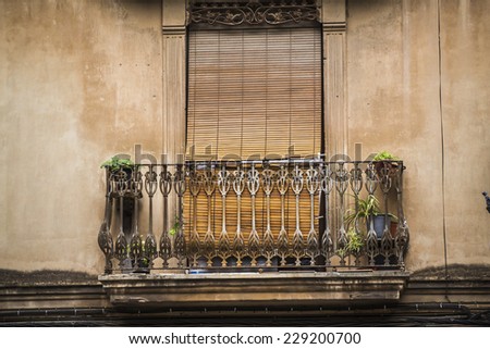 Balcony, Spanish city of Valencia, Mediterranean architecture