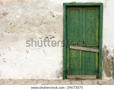 Spanish wooden door