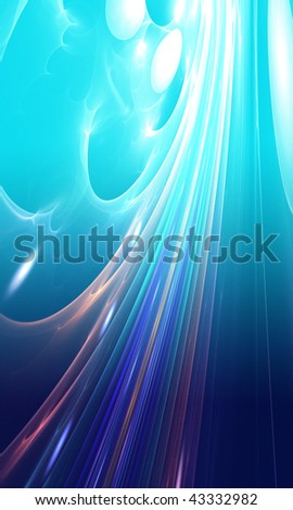 Blue and white background. Abstract design. Electric effects.