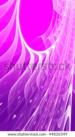 Abstract purple waves and random circles, background