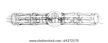 Sketch Of Tattoo Art, Indian Bracelet Stock Photo 64372570 : Shutterstock