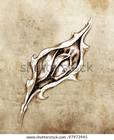 Logo Design Guide on Sketch Of Tattoo Art  Dragon Under Skin Stock Photo 97973945