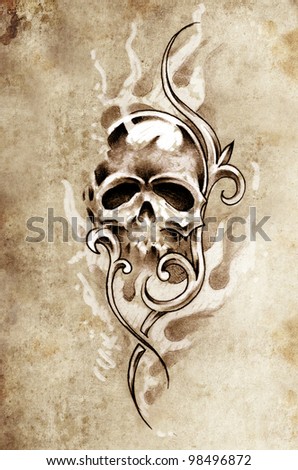 Artistic Skull Art