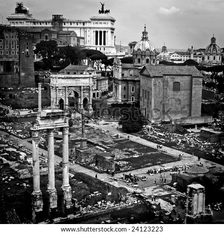 The Roman Forum was the centre of the civic and economic life of Rome in the Republican era and kept its prominent role even in the Imperial age.