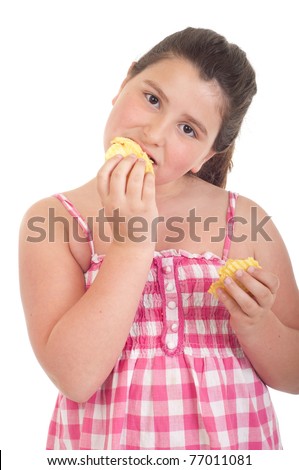 Girl Eating Chips