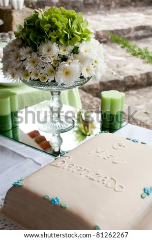 christening flower arrangements