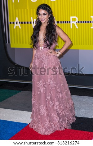 LOS ANGELES, CA/USA - AUGUST 30 2015: Vanessa Hudgens attends the 2015 MTV Video Music Awards at Microsoft Theater.