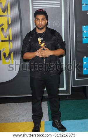 LOS ANGELES, CA/USA - AUGUST 30 2015: O\'Shea Jackson Jr.attends the 2015 MTV Video Music Awards at Microsoft Theater.