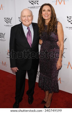 NEW YORK CITY, NY/USA -  NOVEMBER  13  2015: Jack Welch and Suzy Welch attend the HSUS \