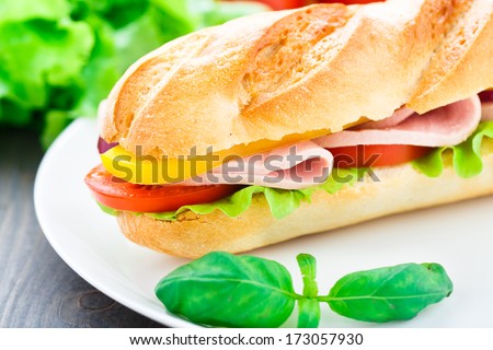 Baguette sandwich
