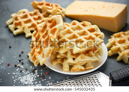 Belgian cheese waffle