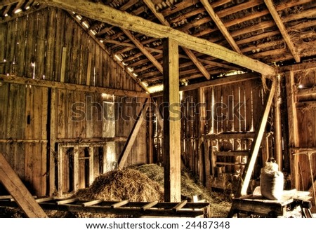 Old farmhouse interior