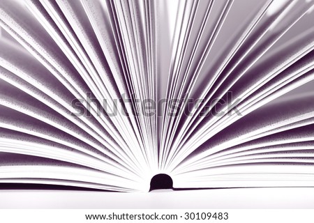 Opened book - colored purple