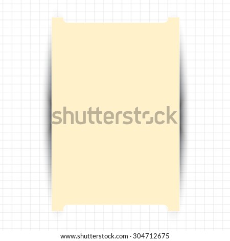 Blank greeting card with space for text.