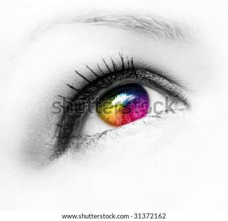 colorful eyeball