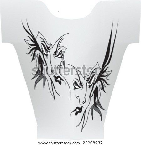 Free Vectorshirt on Tattoo Pattern On T Shirt Design Stock Vector 25908937   Shutterstock