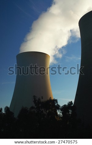 Condensing stack on coal power station