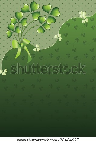 saint patricks day wallpapers. Saint Patricks Day clover on a green 