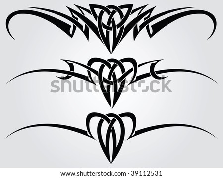 stock vector Patterns of tribal tattoo for design use