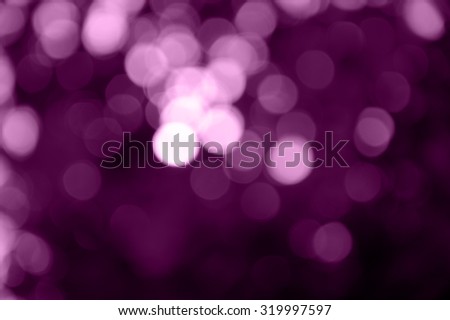 Purple blur light bokeh for background, texture and pattern of lounge bar