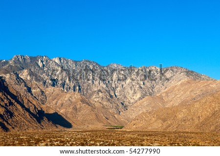 San Jacinto Mountain in the morning light, California, USA.