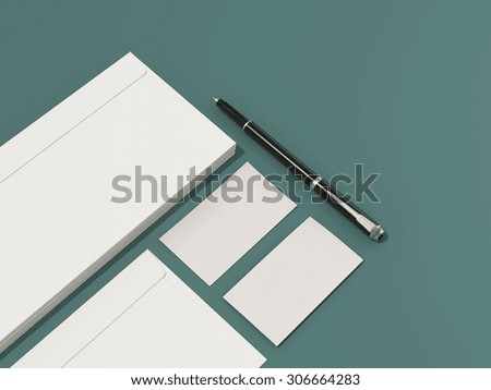 Corporate identity template design stationery. High resolution